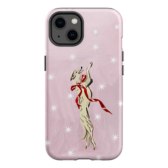 Pink Bow Hound Printed Phone Cases iPhone 13 / Armoured by Lisa Hu - The Dairy