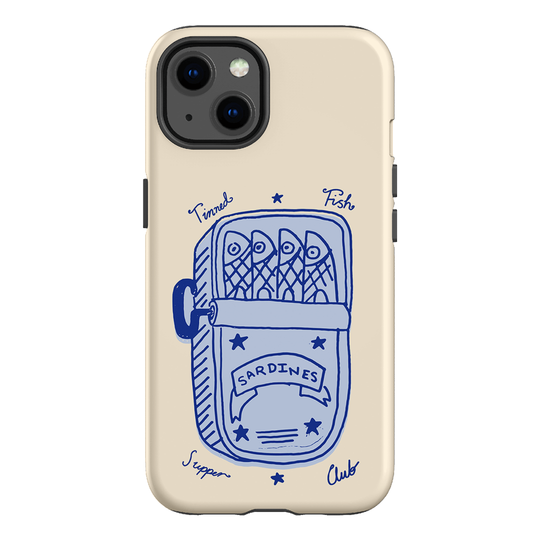 Sardine Social Blue Printed Phone Cases iPhone 13 / Armoured by The Dairy - The Dairy