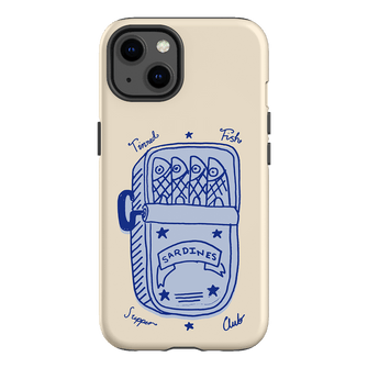 Sardine Social Blue Printed Phone Cases iPhone 13 / Armoured by The Dairy - The Dairy