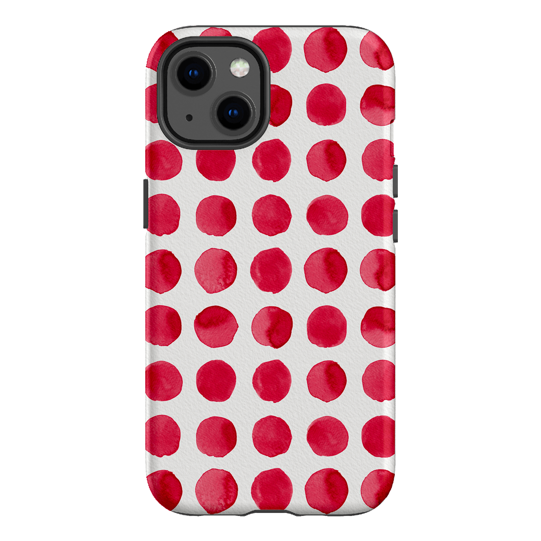 Spots in Red Printed Phone Cases by The Dairy - The Dairy