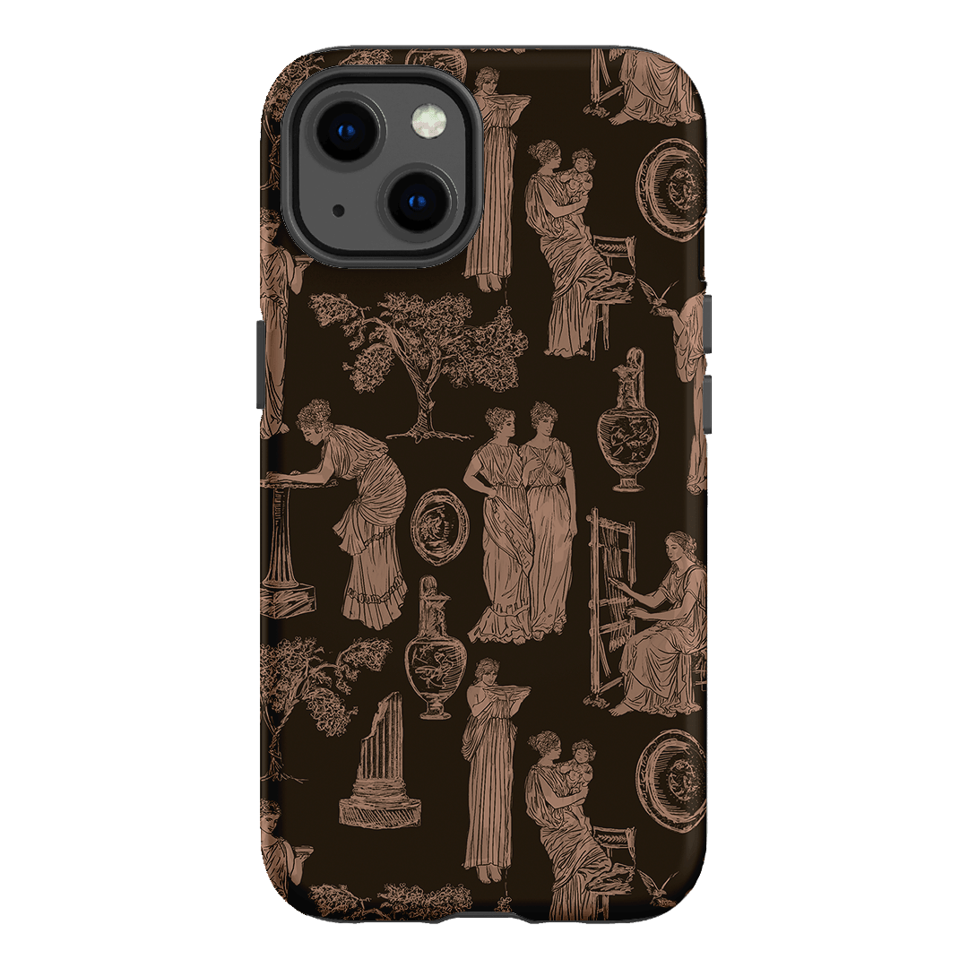 Symposium Burnt Umber Printed Phone Cases iPhone 13 / Armoured by Veronica Tucker - The Dairy