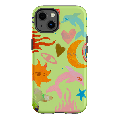 Tattoos Green Printed Phone Cases iPhone 13 / Armoured by Kate Eliza - The Dairy
