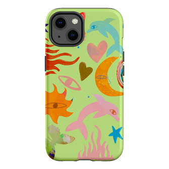 Tattoos Green Printed Phone Cases iPhone 13 / Armoured by Kate Eliza - The Dairy