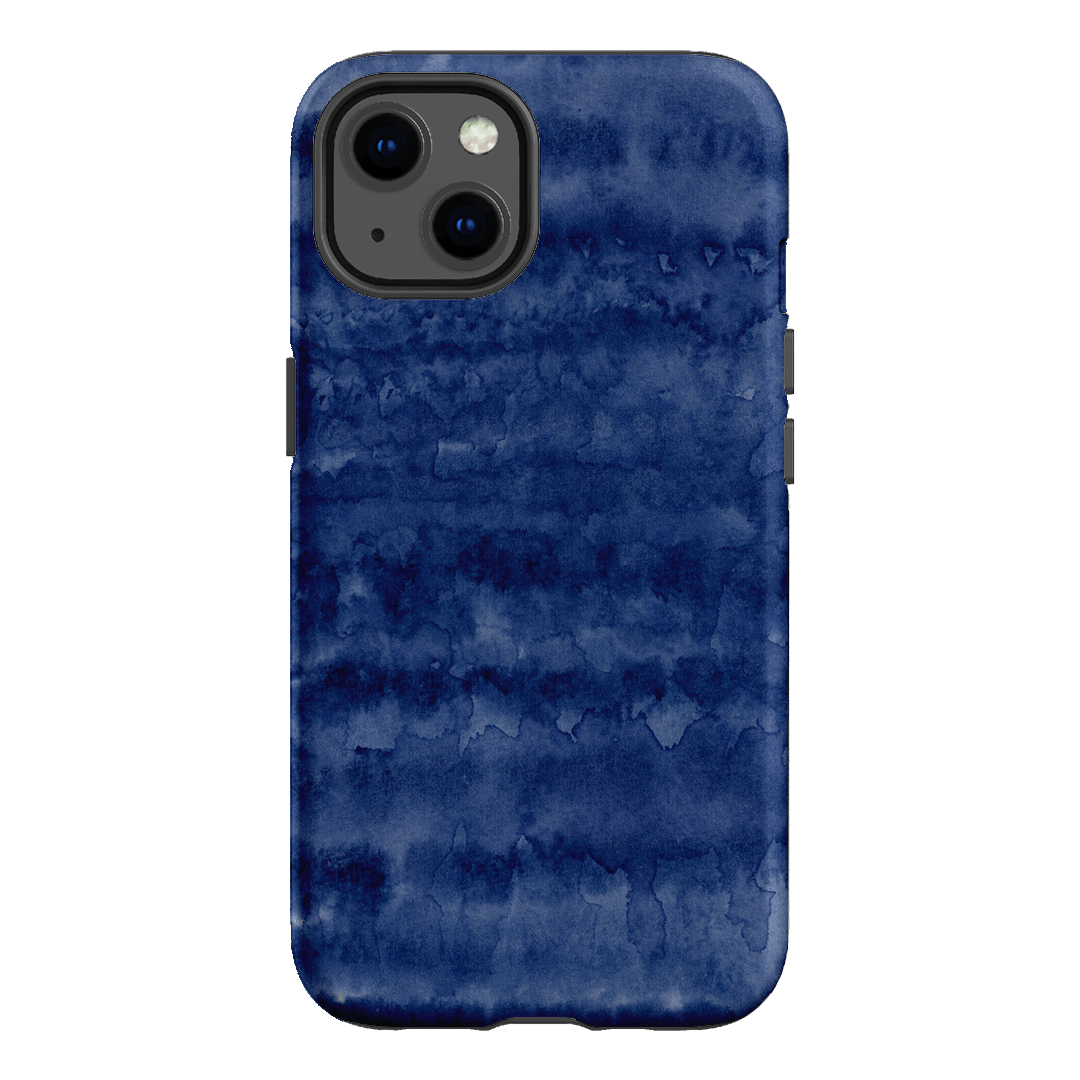 Watercolour Stripes Navy Printed Phone Cases iPhone 13 / Armoured by The Dairy - The Dairy
