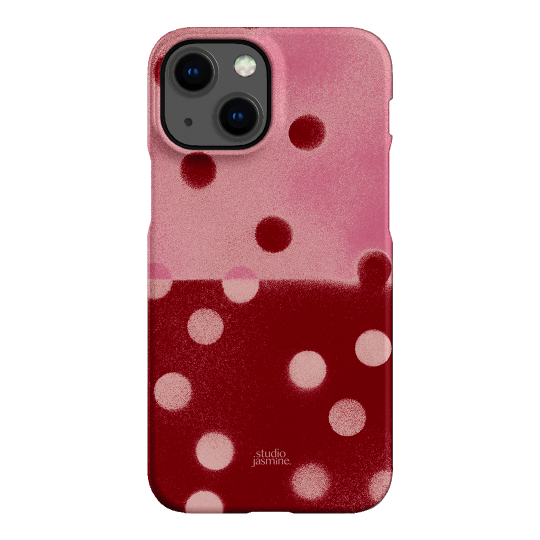 Cherry Polka Dot Printed Phone Cases iPhone 13 Mini / Snap by Jasmine Dowling - The Dairy