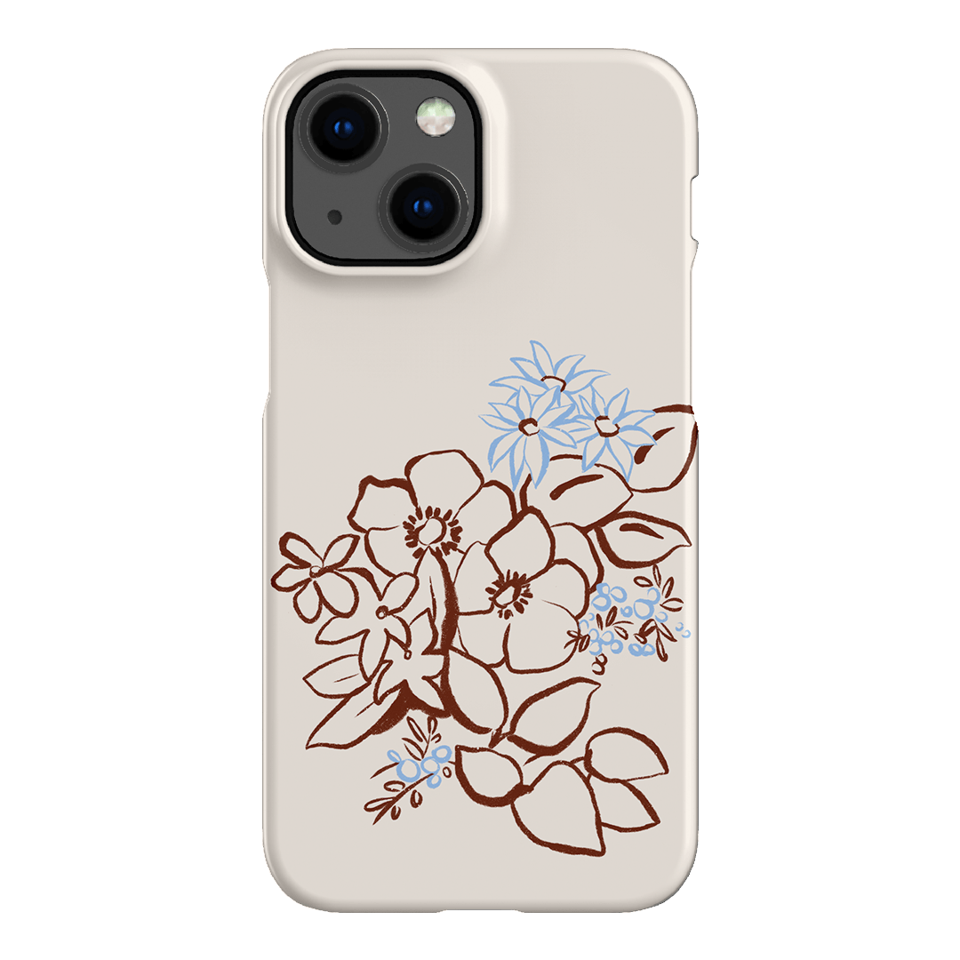 Cream Posy Printed Phone Cases iPhone 13 Mini / Snap by Typoflora - The Dairy