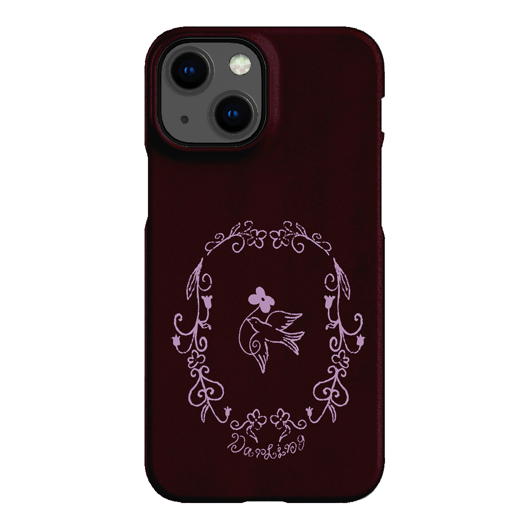 Darling Burgundy Printed Phone Cases by The Dairy - The Dairy