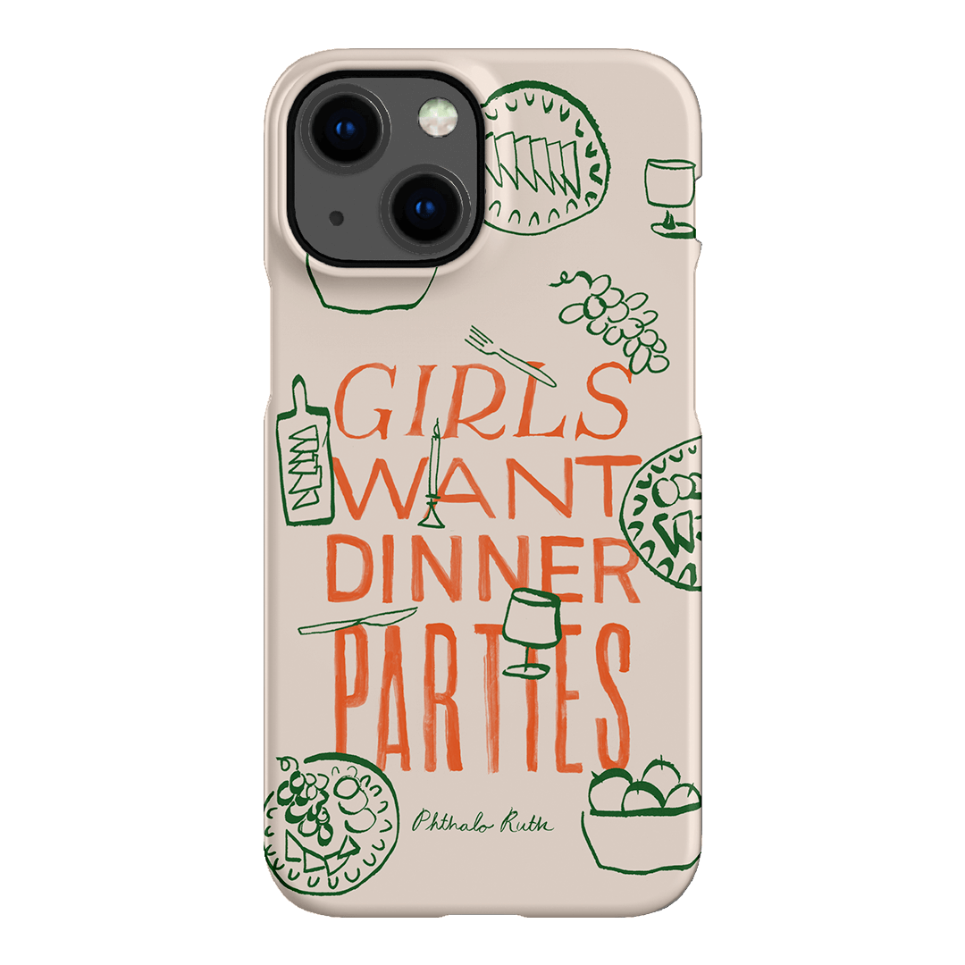 Dinner Parties Printed Phone Cases iPhone 13 Mini / Snap by Phthalo Ruth - The Dairy