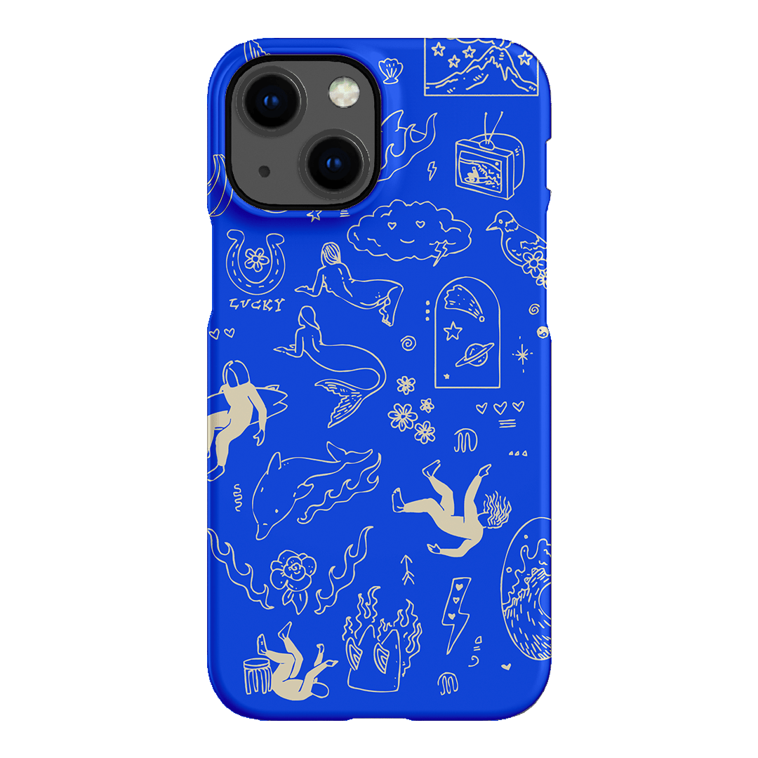 Easty Flash Blue Printed Phone Cases iPhone 13 Mini / Snap by Easty Beasty - The Dairy