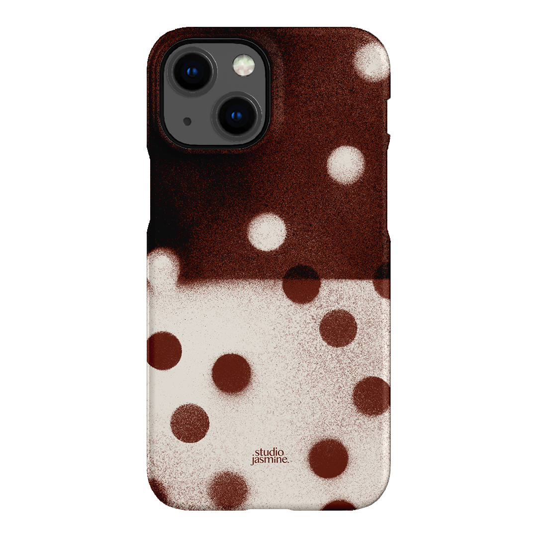 Espresso Polka Dot Printed Phone Cases iPhone 13 Mini / Snap by Jasmine Dowling - The Dairy