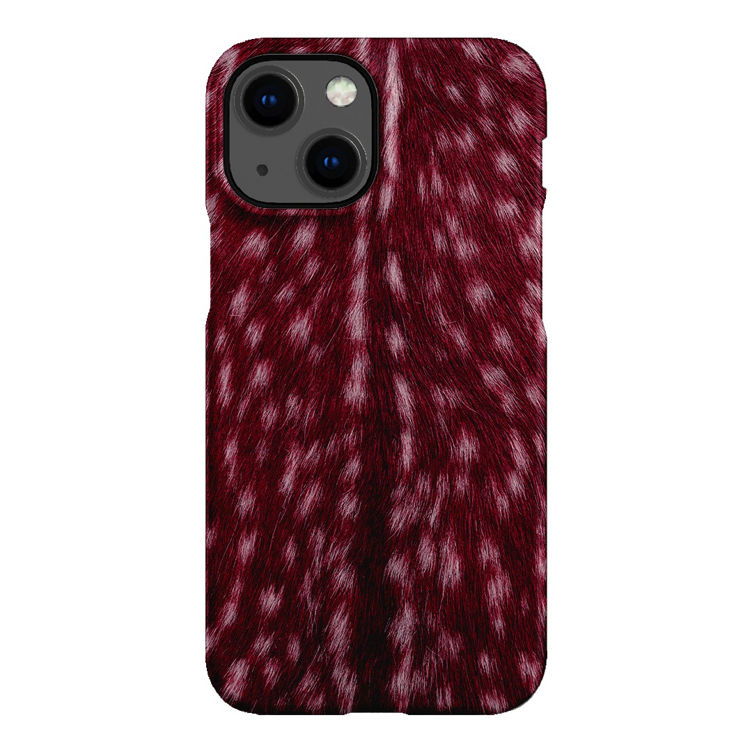 Fawn Burgundy Printed Phone Cases iPhone 13 Mini / Snap by The Dairy - The Dairy