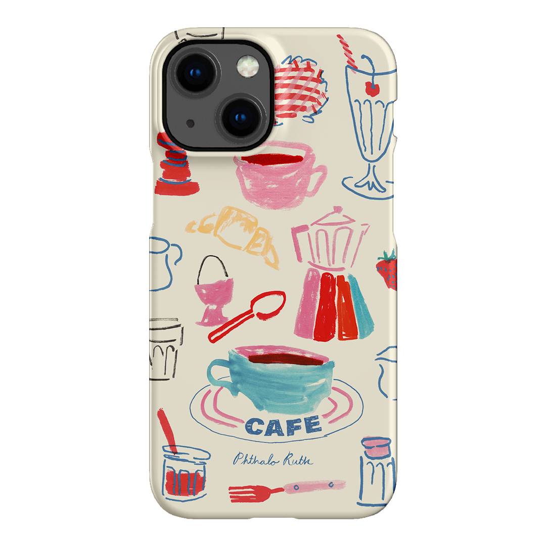 Home Cafe Printed Phone Cases iPhone 13 Mini / Snap by Phthalo Ruth - The Dairy