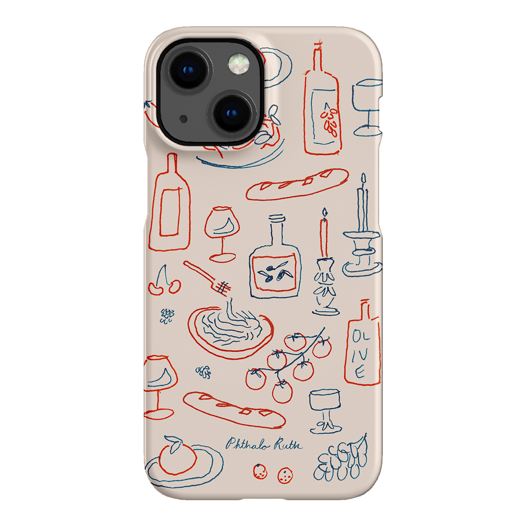 Italian Fare Printed Phone Cases iPhone 13 Mini / Snap by Phthalo Ruth - The Dairy