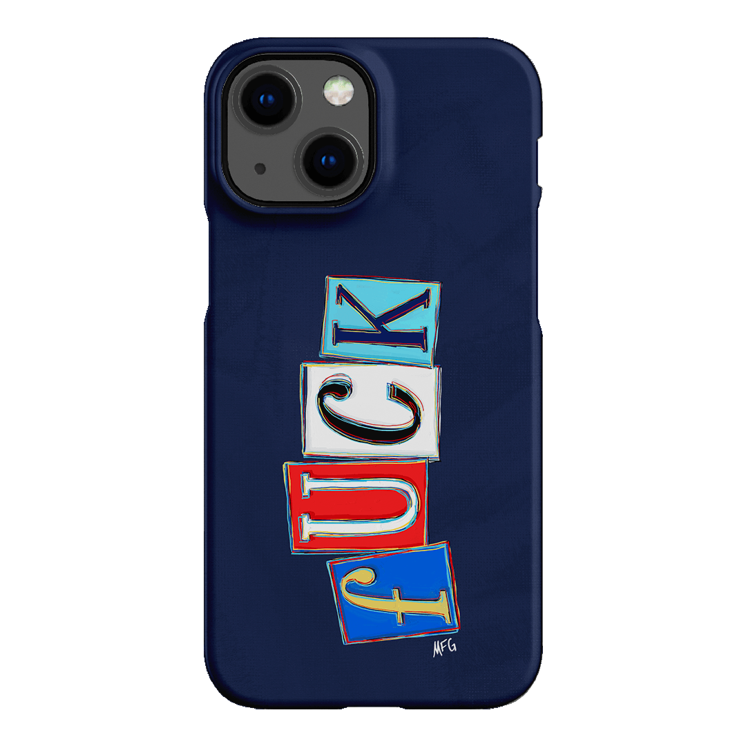 Lil Fcks Blue Printed Phone Cases iPhone 13 Mini / Snap by Margarbs Art - The Dairy