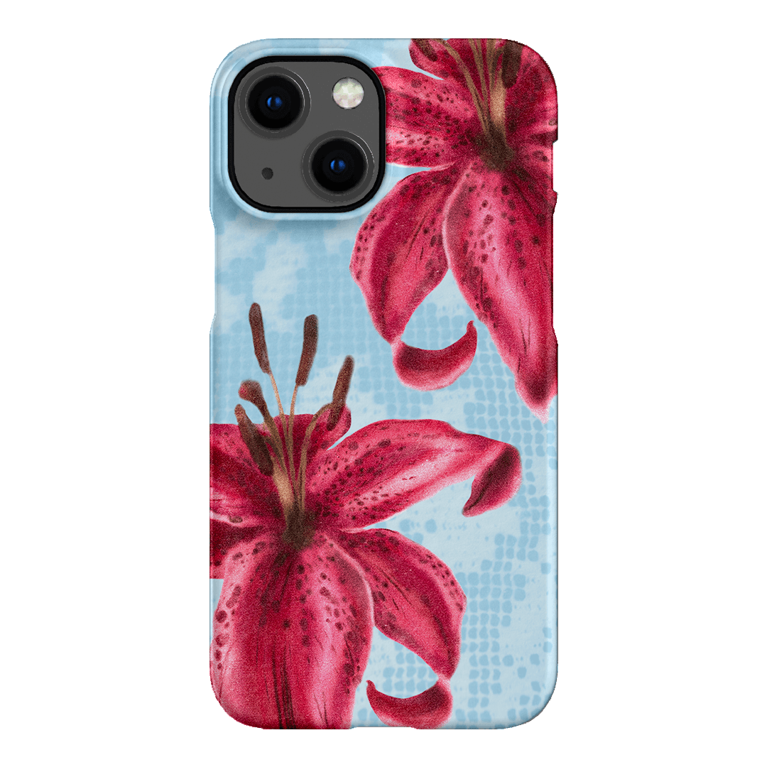 Lillies Printed Phone Cases iPhone 13 Mini / Snap by Sally Hungerford - The Dairy
