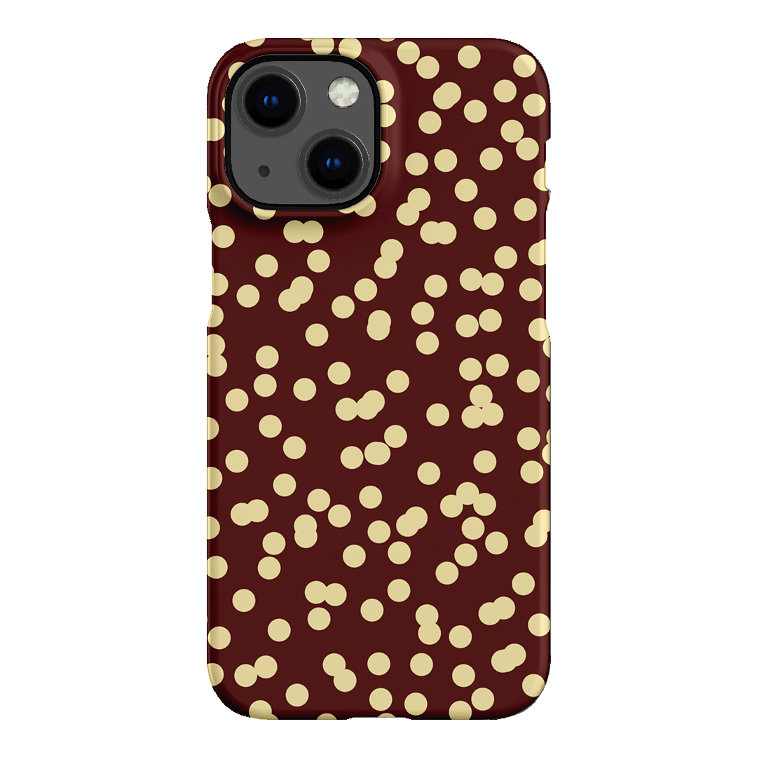 Mini Confetti Burgundy Butter Printed Phone Cases iPhone 13 Mini / Snap by Veronica Tucker - The Dairy