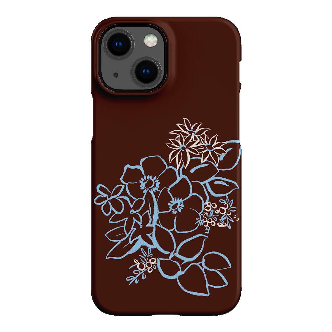 Mocha Posy Printed Phone Cases iPhone 13 Mini / Snap by Typoflora - The Dairy