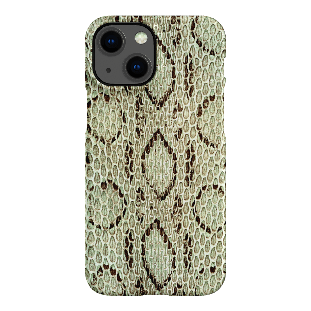 Pistachio Python Printed Phone Cases iPhone 13 Mini / Snap by The Dairy - The Dairy