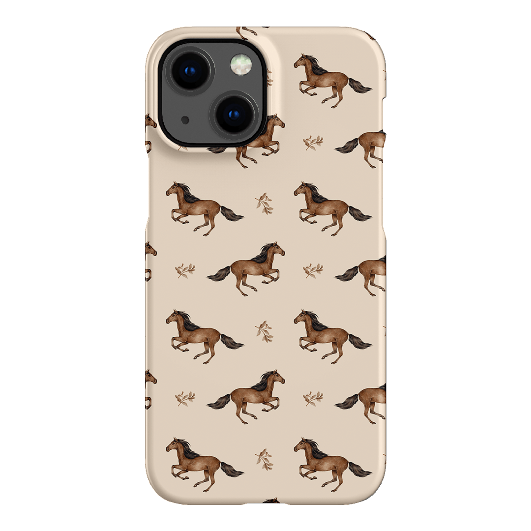Running Horse Printed Phone Cases iPhone 13 Mini / Snap by Kasiags Art - The Dairy