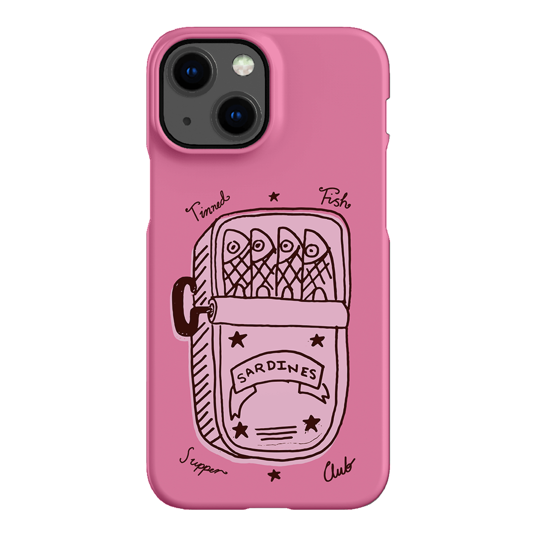 Sardine Social Pink Printed Phone Cases iPhone 13 Mini / Snap by The Dairy - The Dairy