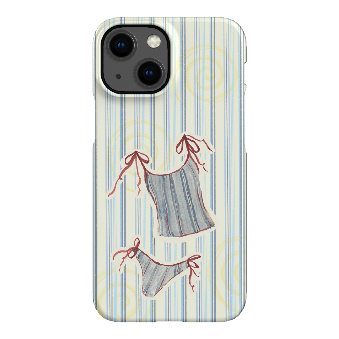 Stripe Tankini Printed Phone Cases iPhone 13 Mini / Snap by Kayla Carr - The Dairy