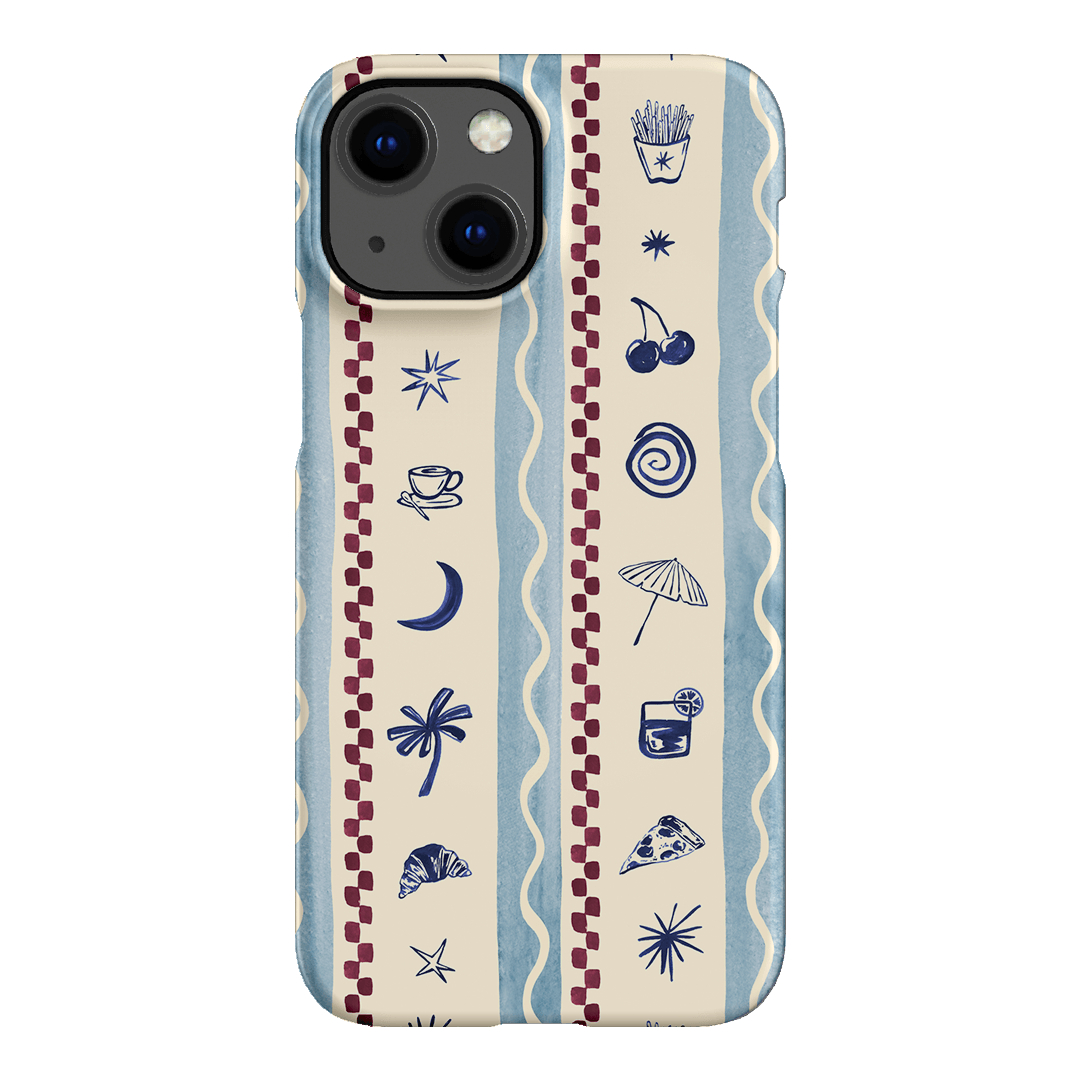 Summer Snacks Blue Printed Phone Cases iPhone 13 Mini / Snap by Charlie Taylor - The Dairy