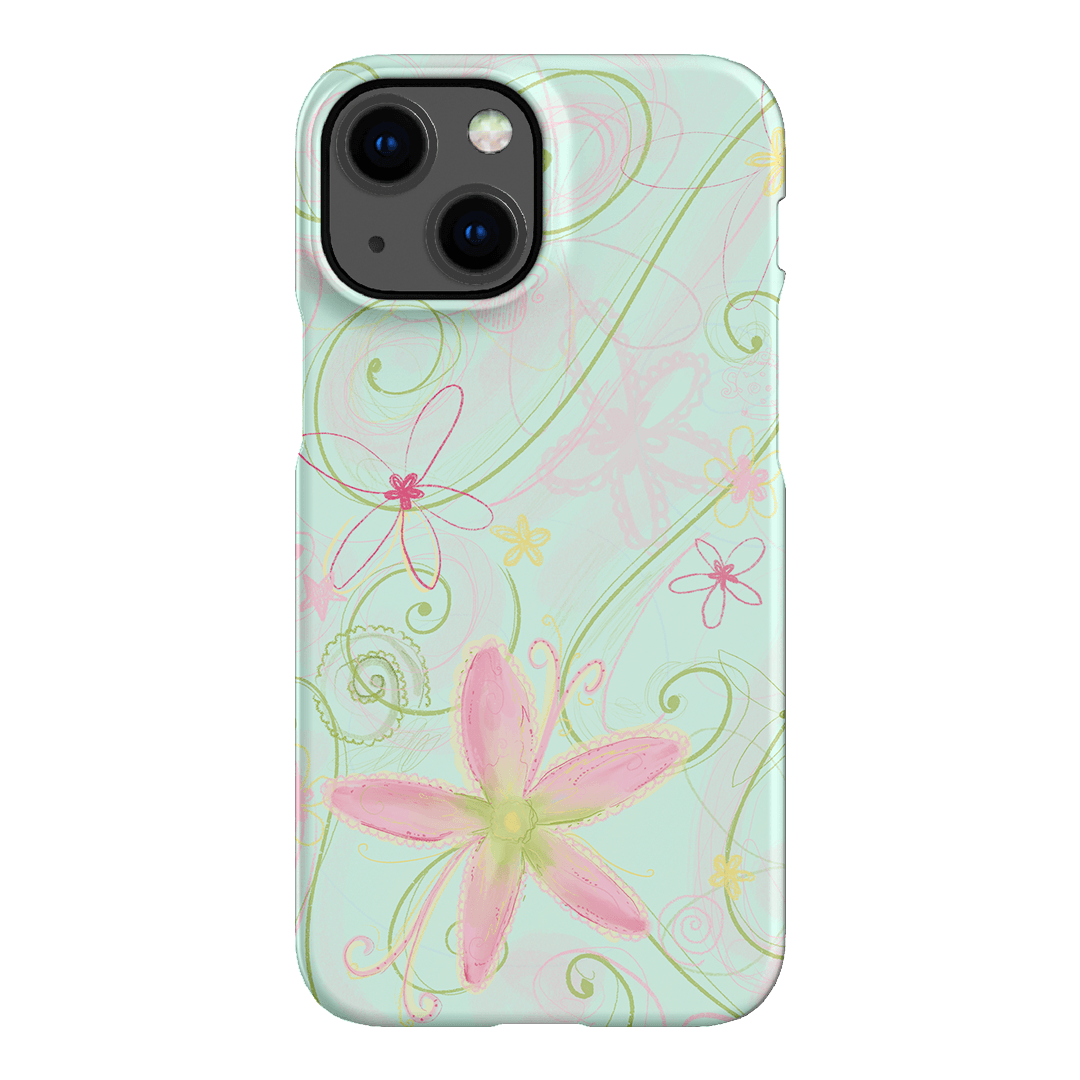 Swirl Blue Printed Phone Cases iPhone 13 Mini / Snap by Kayla Carr - The Dairy
