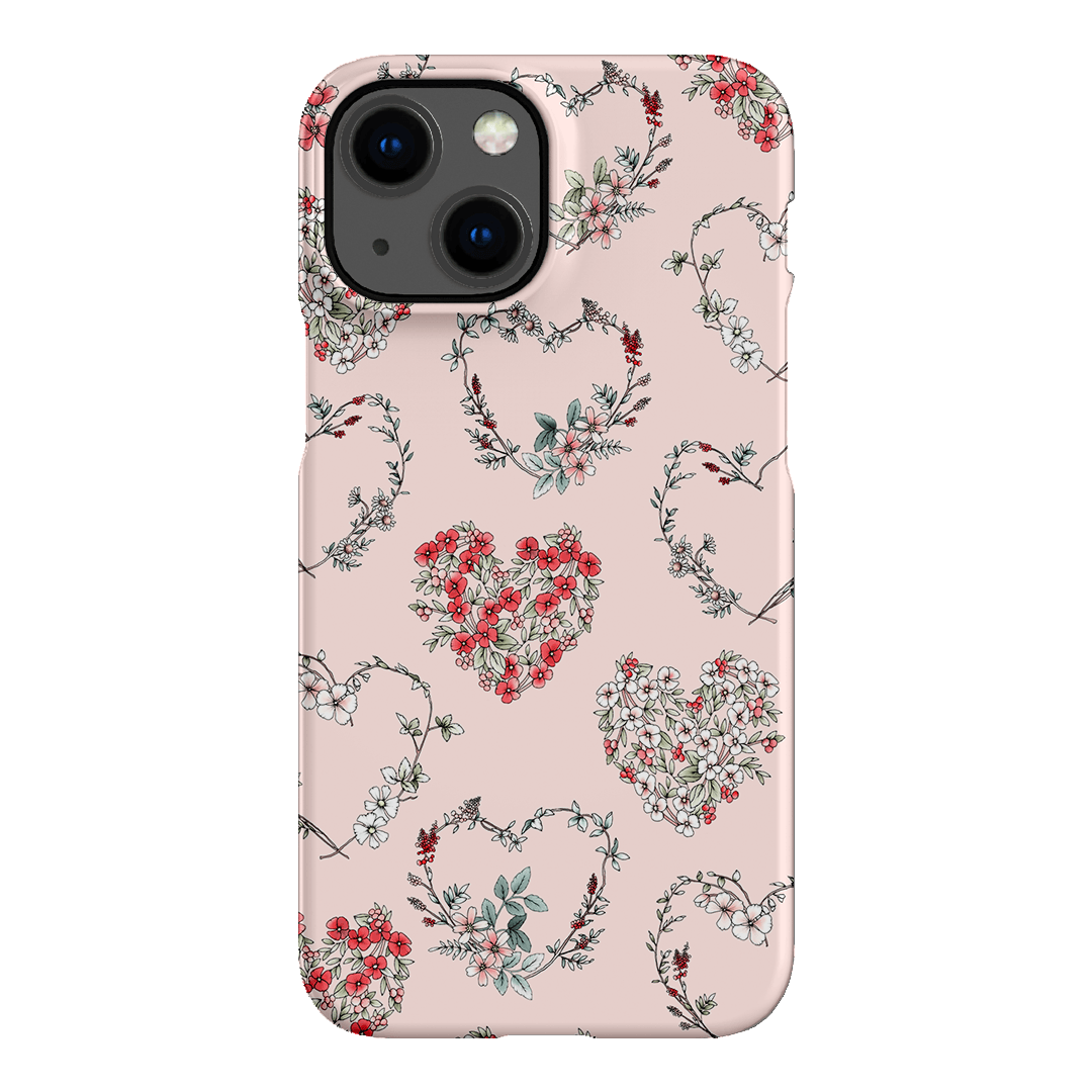 Wild Heart Wreath Printed Phone Cases iPhone 13 Mini / Snap by Typoflora - The Dairy