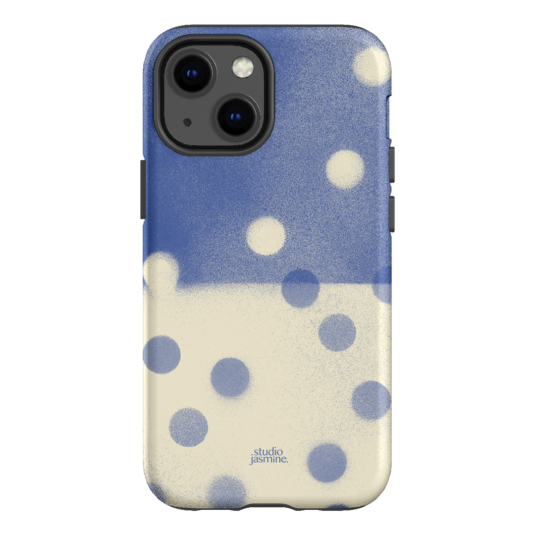 Bleu Polka Dot Printed Phone Cases iPhone 13 Mini / Armoured by Jasmine Dowling - The Dairy