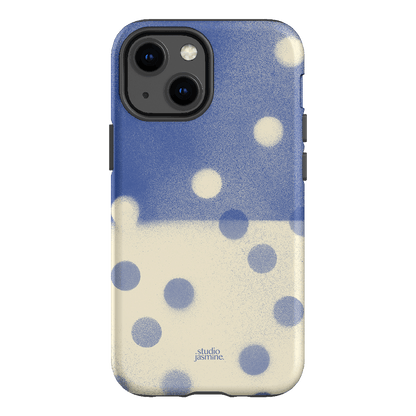 Bleu Polka Dot Printed Phone Cases iPhone 13 Mini / Armoured by Jasmine Dowling - The Dairy