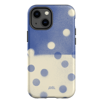 Bleu Polka Dot Printed Phone Cases iPhone 13 Mini / Armoured by Jasmine Dowling - The Dairy