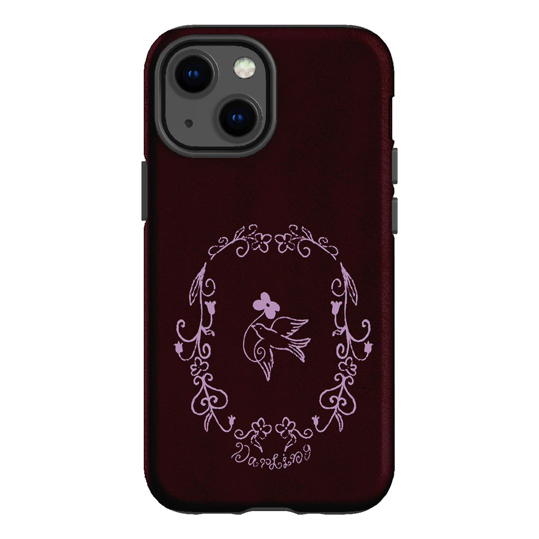 Darling Burgundy Printed Phone Cases by The Dairy - The Dairy
