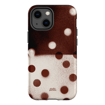Espresso Polka Dot Printed Phone Cases iPhone 13 Mini / Armoured by Jasmine Dowling - The Dairy