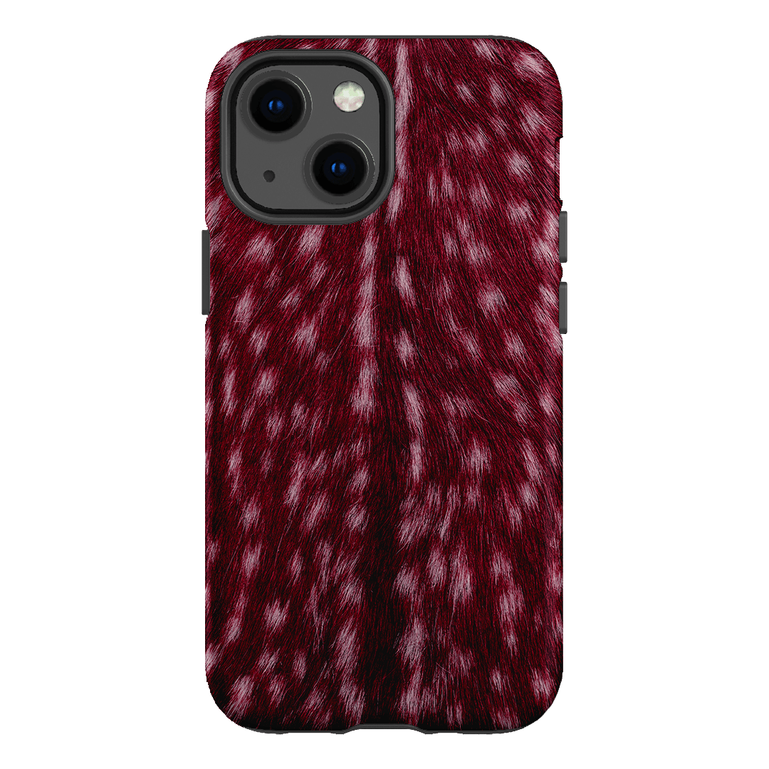 Fawn Burgundy Printed Phone Cases iPhone 13 Mini / Armoured by The Dairy - The Dairy