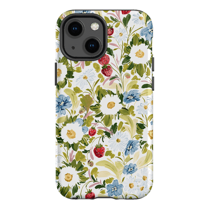 Garden Strawberries Printed Phone Cases iPhone 13 Mini / Armoured by Ellie Mae - The Dairy