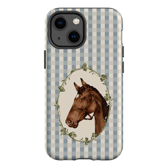 Gingham Horse Printed Phone Cases iPhone 13 Mini / Armoured by Kasiags Art - The Dairy