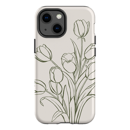 Inked Tulips Printed Phone Cases iPhone 13 Mini / Armoured by Typoflora - The Dairy
