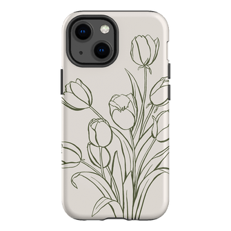 Inked Tulips Printed Phone Cases iPhone 13 Mini / Armoured by Typoflora - The Dairy