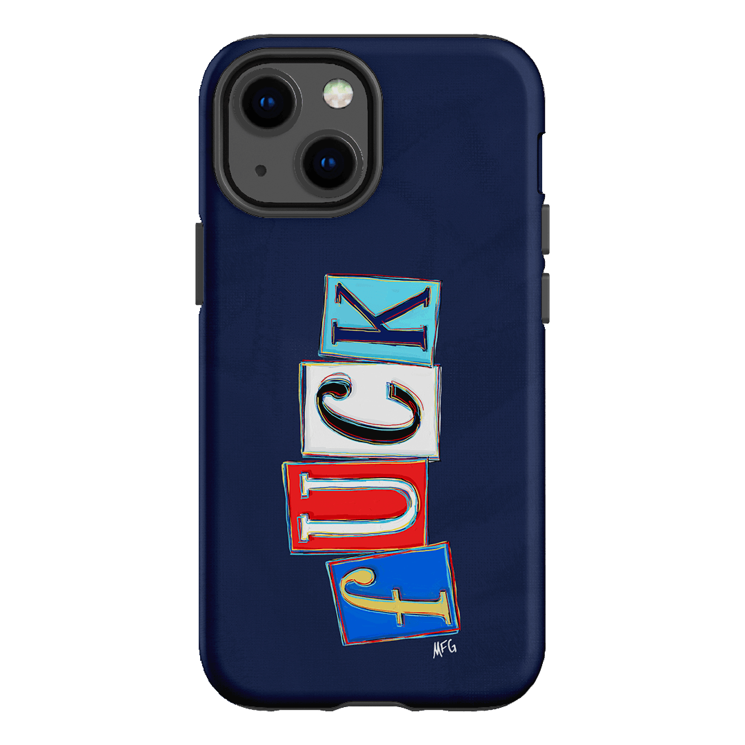 Lil Fcks Blue Printed Phone Cases iPhone 13 Mini / Armoured by Margarbs Art - The Dairy