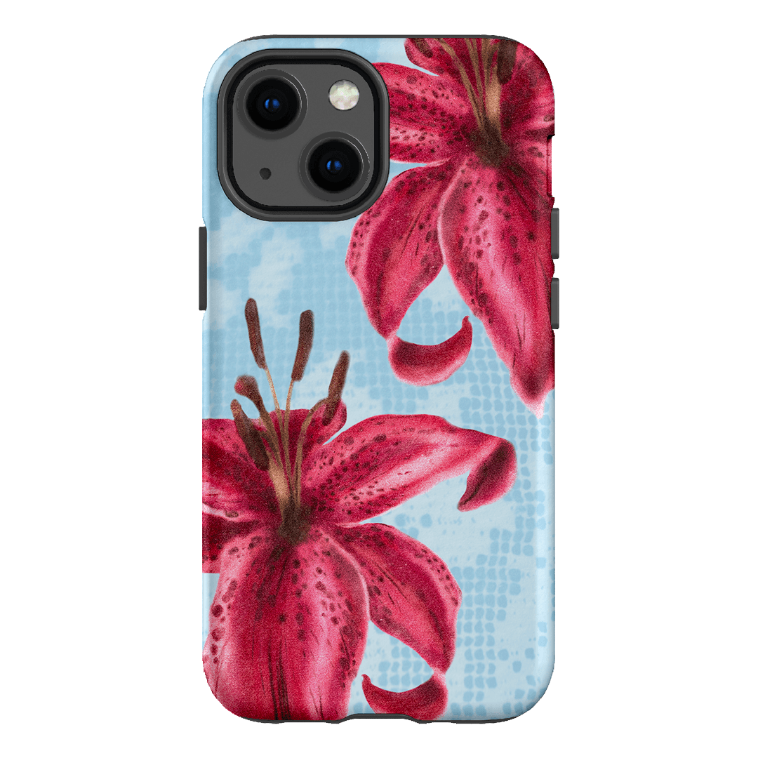 Lillies Printed Phone Cases iPhone 13 Mini / Armoured by Sally Hungerford - The Dairy