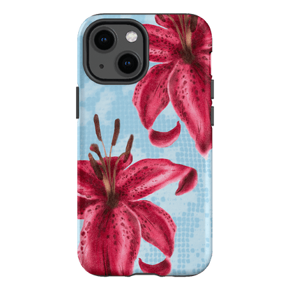 Lillies Printed Phone Cases iPhone 13 Mini / Armoured by Sally Hungerford - The Dairy