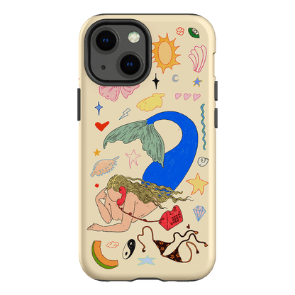 Mermaid Salad Cream Printed Phone Cases iPhone 13 Mini / Armoured by Easty Beasty - The Dairy