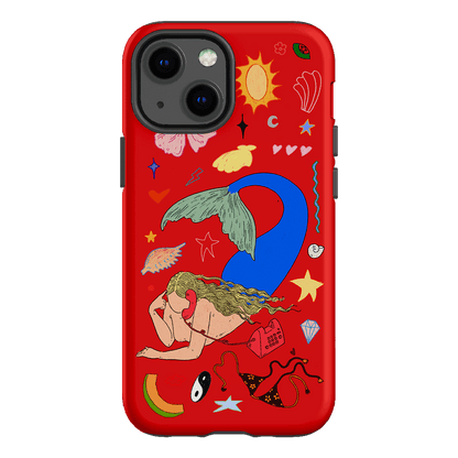 Mermaid Salad Scarlet Printed Phone Cases iPhone 13 Mini / Armoured by Easty Beasty - The Dairy