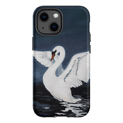 Midnight Swan Printed Phone Cases iPhone 13 Mini / Armoured by Lisa Hu - The Dairy