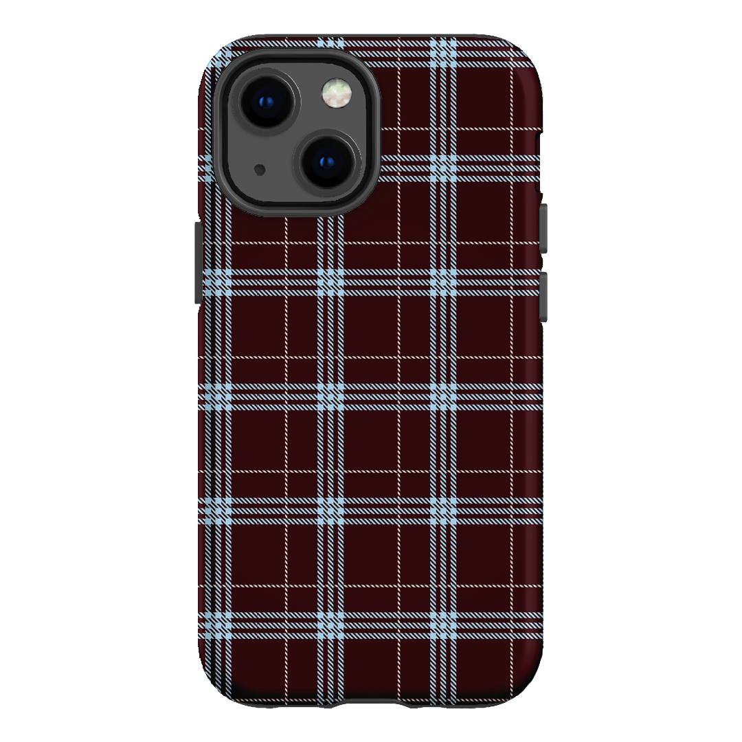 Mocha Plaid Printed Phone Cases iPhone 13 Mini / Armoured by The Dairy - The Dairy