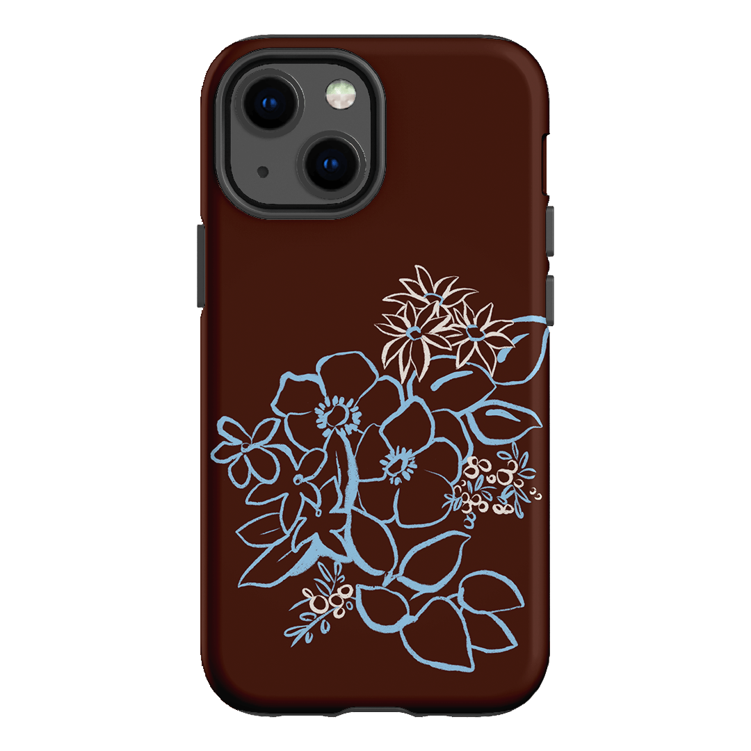 Mocha Posy Printed Phone Cases iPhone 13 Mini / Armoured by Typoflora - The Dairy
