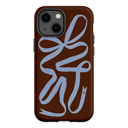 Mocha Ribbon Printed Phone Cases iPhone 13 Mini / Armoured by Jasmine Dowling - The Dairy