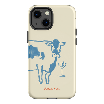 Mootini Blue Printed Phone Cases iPhone 13 Mini / Armoured by Phthalo Ruth - The Dairy
