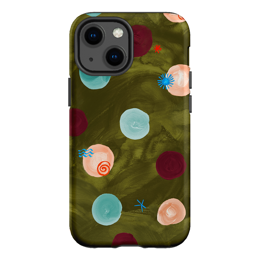 Olive Spot Printed Phone Cases iPhone 13 Mini / Armoured by Charlie Taylor - The Dairy