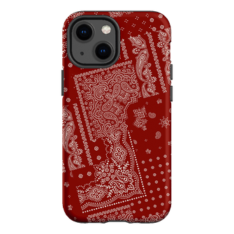 Paisley Crimson Printed Phone Cases iPhone 13 Mini / Armoured by The Dairy - The Dairy